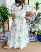 Dames Maxi Jurk Klassiek Patroon