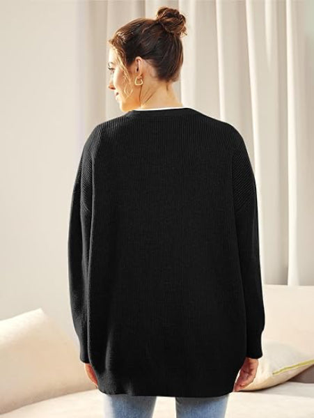 Ukiah Vest | Dames Herfst Oversized V-hals Vest met Knopen