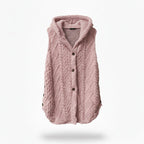 Dames Gebreid Vest met Capuchon Relaxed Fit