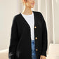 Ukiah Vest | Dames Herfst Oversized V-hals Vest met Knopen
