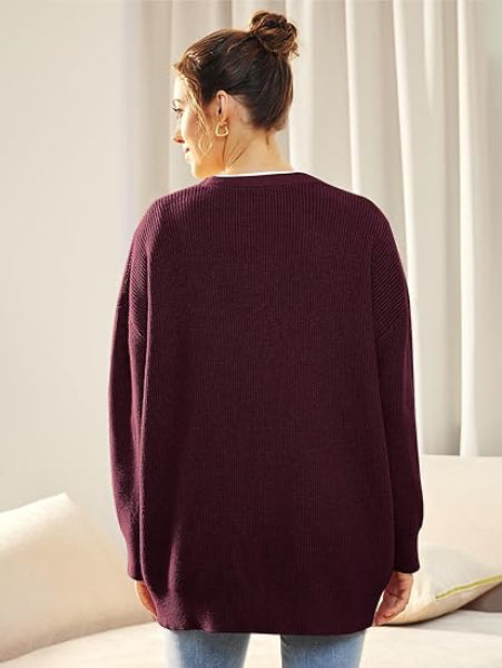 Ukiah Vest | Dames Herfst Oversized V-hals Vest met Knopen