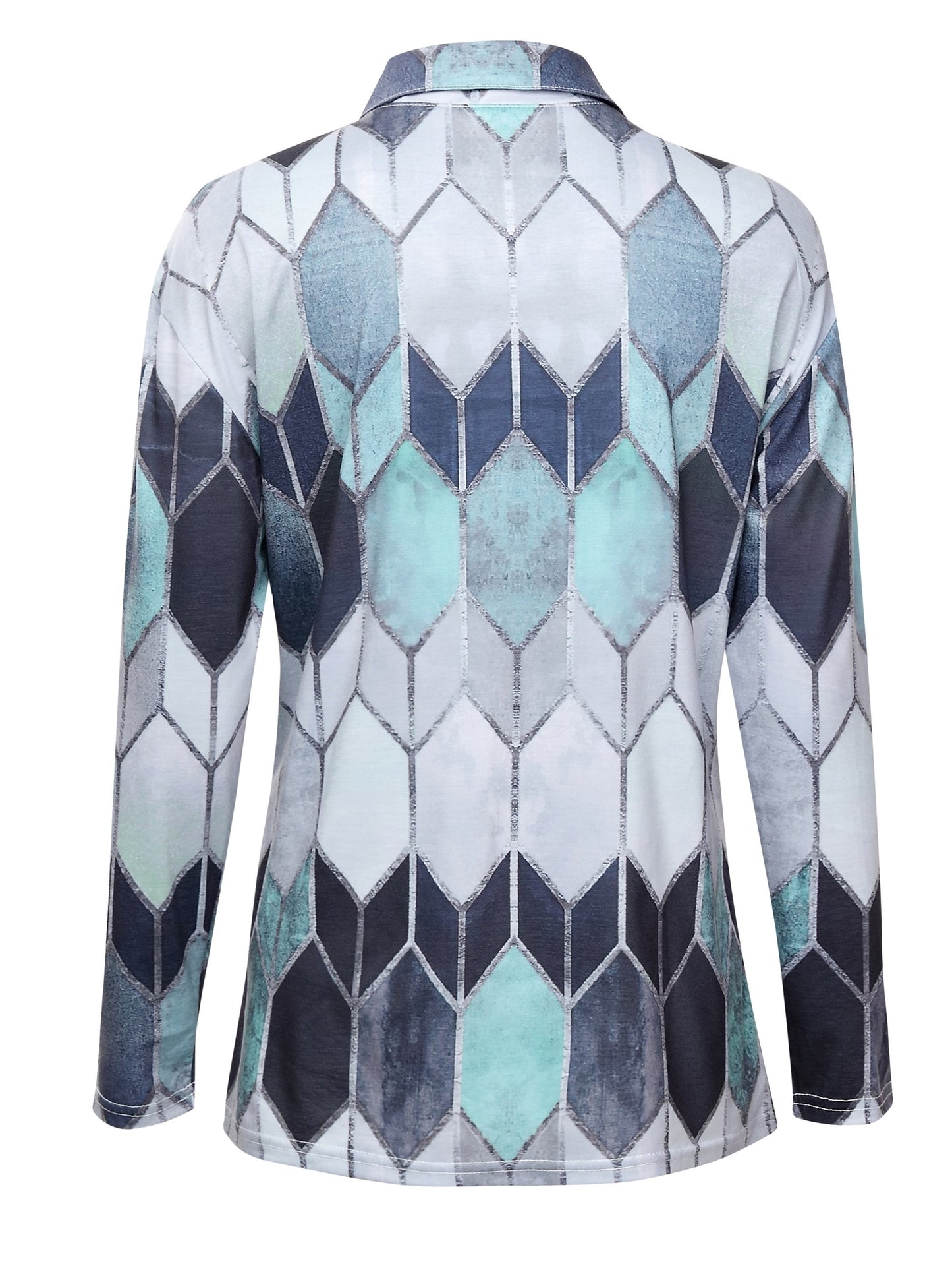 Silvie Top | Casual Rits Gekleurde Top