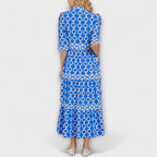 Dames Midi Jurk Kettingprint