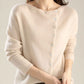 Willianne Vest | Losse Crewneck Knopen Vest