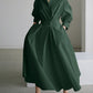 Vicki Jurk | Dames Herfst Elegante Maxi Jurk met Zwierige Pasvorm