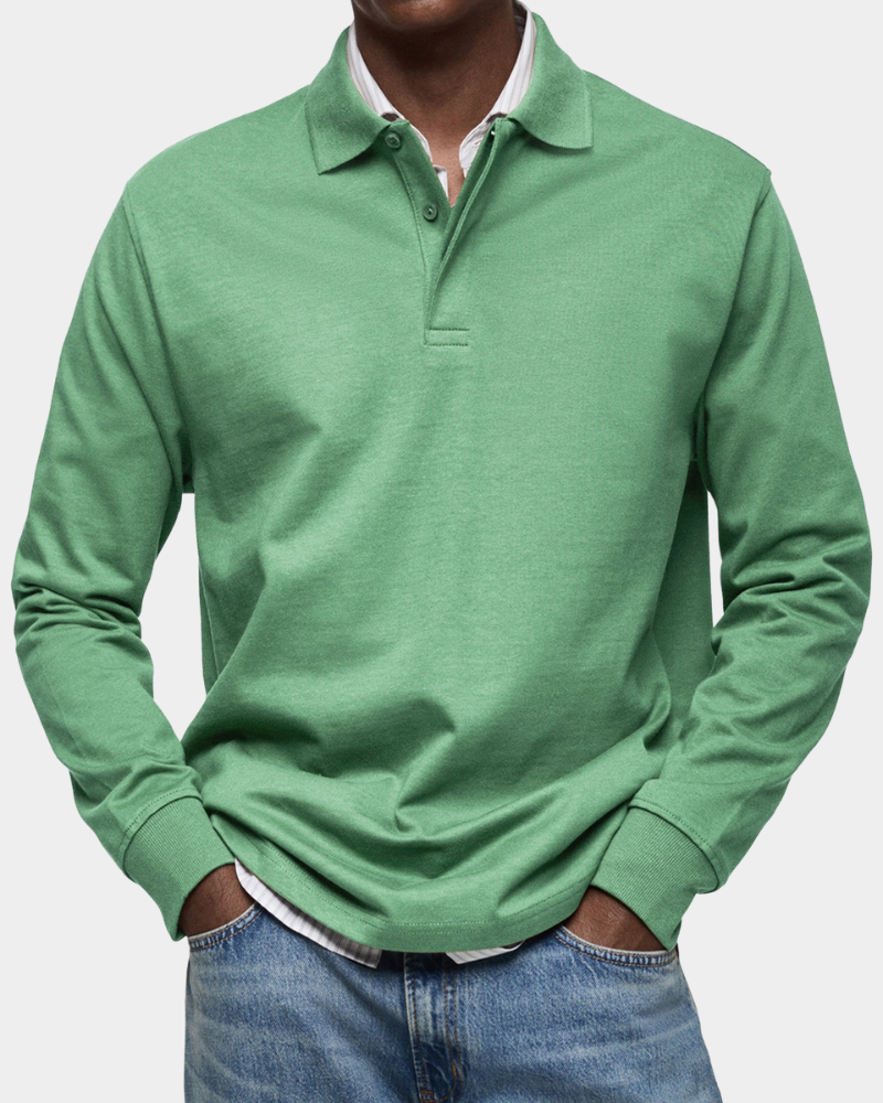 Heren Polo met Lange Mouwen Montarello