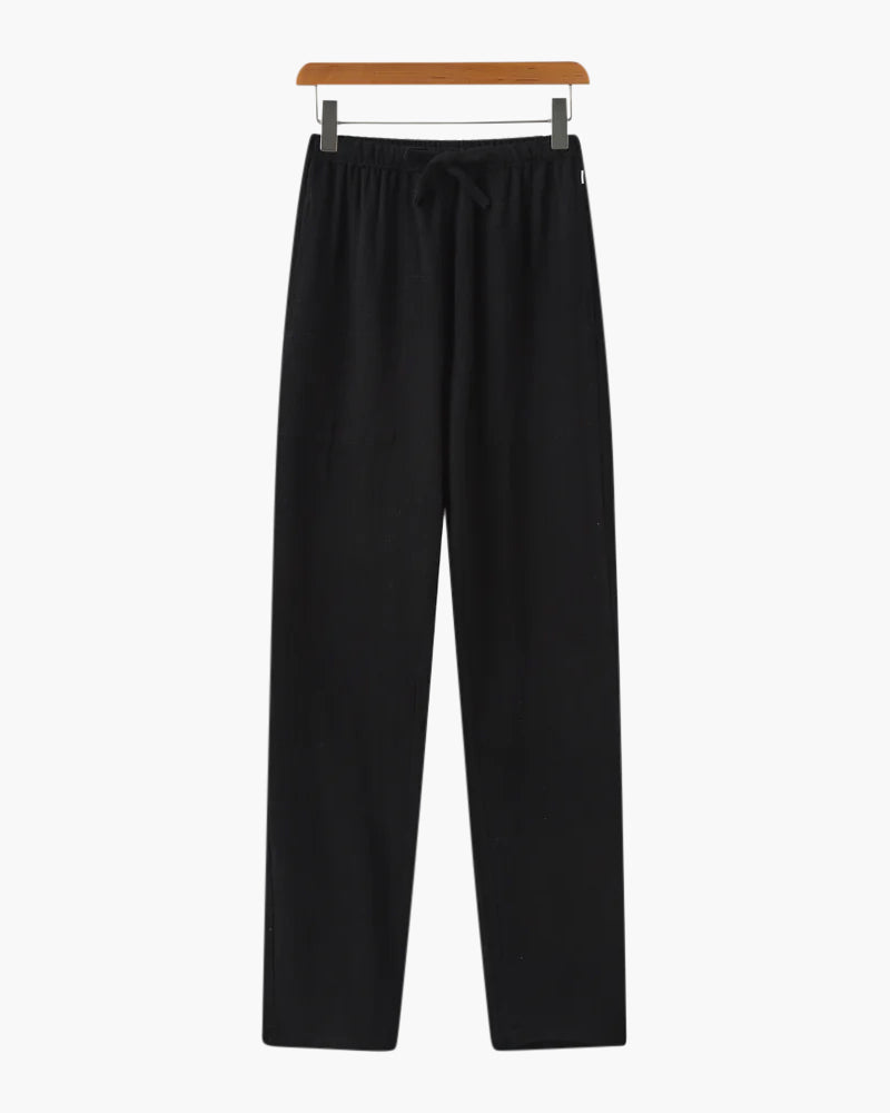 Heren Linnen Broek Lichtgewicht Relaxed Fit