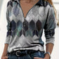 Silvie Top | Casual Rits Gekleurde Top