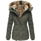 Orisia Coat | Dames winterjas met bontvoering