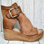 Dames Sleehak Sandalen met Gespband