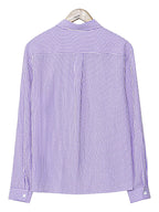 Heren Seersucker Gestreepte Zomershirt Montarello