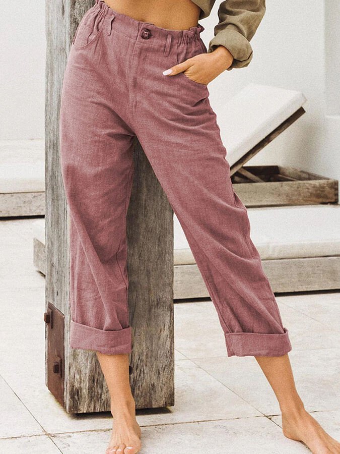 Sivana Broek | Casual Linnen Broek