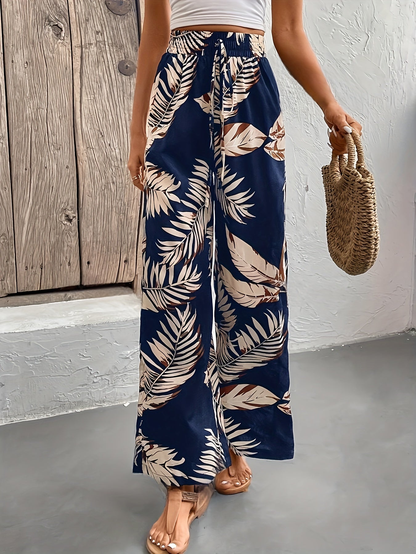 Dames Wijde Zomerbroek met Print Montarello
