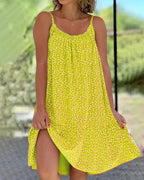 Dames Mini Jurk met Camisole Bloemenprint