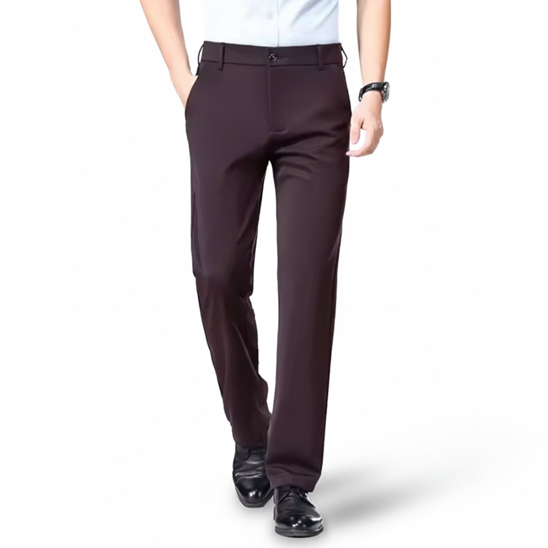 Heren Stretch Broek Rechte Pasvorm