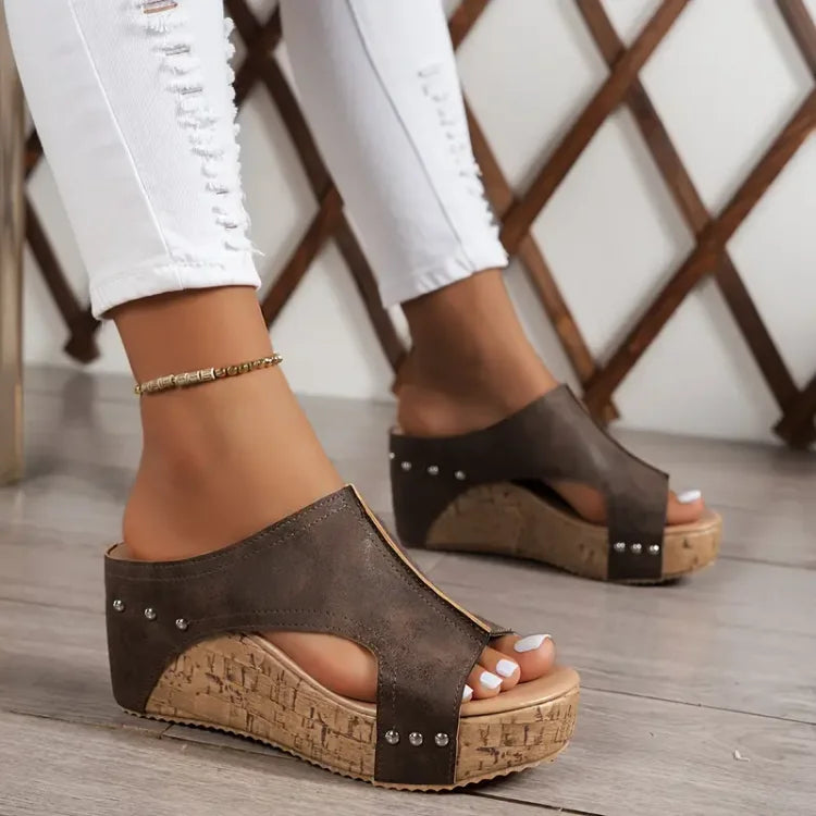 Dames Orthopedische Sleehak Sandalen Comfort