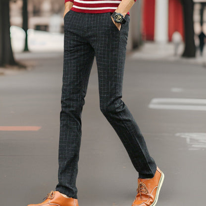 Eduard Broek | Casual Geruite Linnen Broek