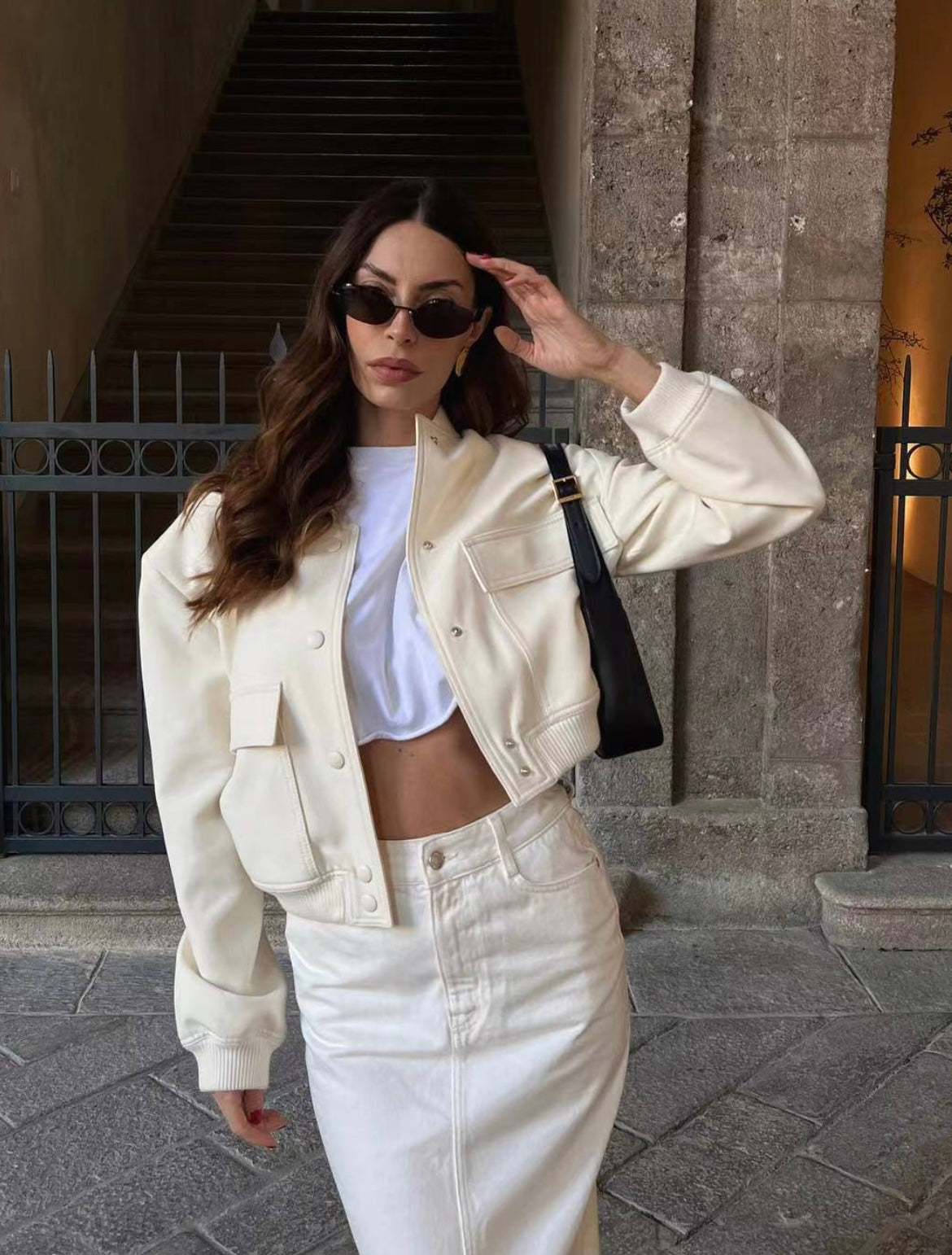 Yamileth Jas | Herfst Cropped Bomberjack