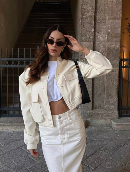 Yamileth Jas | Herfst Cropped Bomberjack