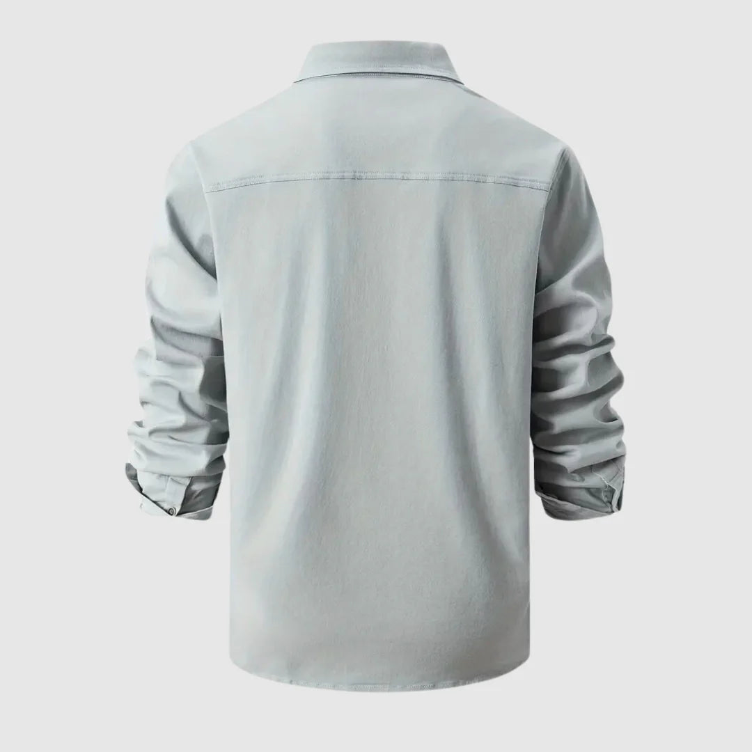 Lyndon Jas | Heren Denim Button-Down Jas