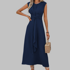 Dames Midi Jurk met Open Schouders