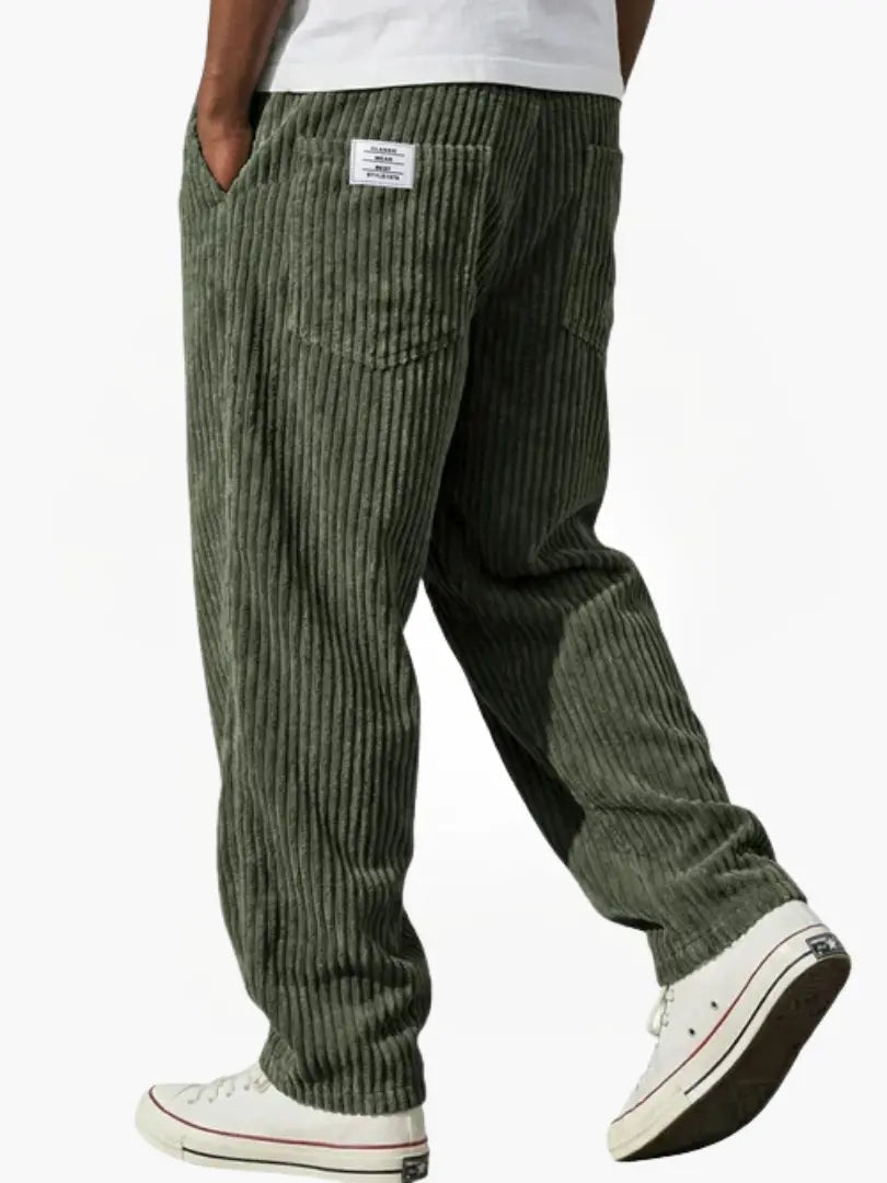 Heren Casual Corduroy Broek Montarello