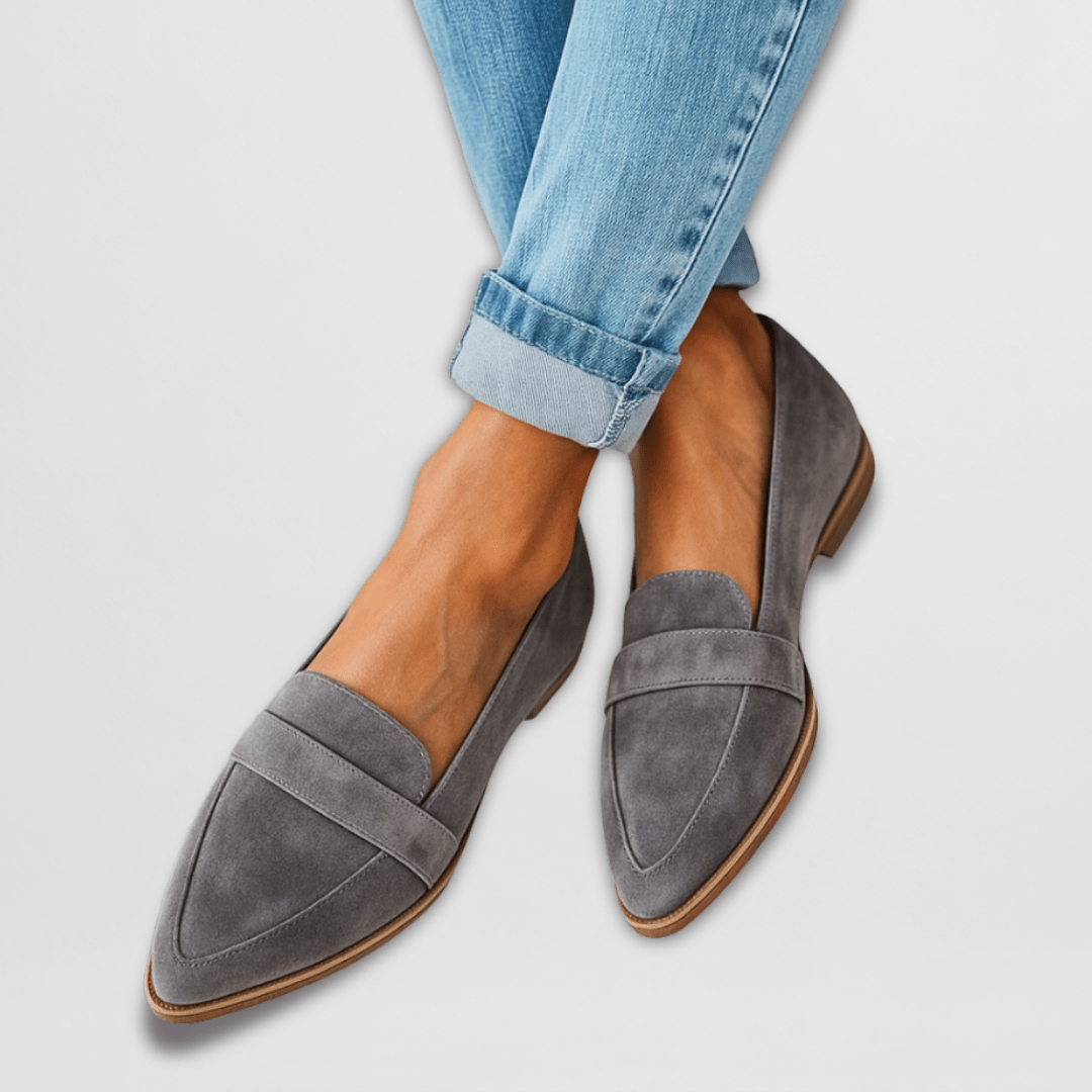 Dames Orthopedische Suède Loafers Zacht