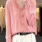 Wrenda-Lynn Trui | Casual V-hals Gebreide Trui