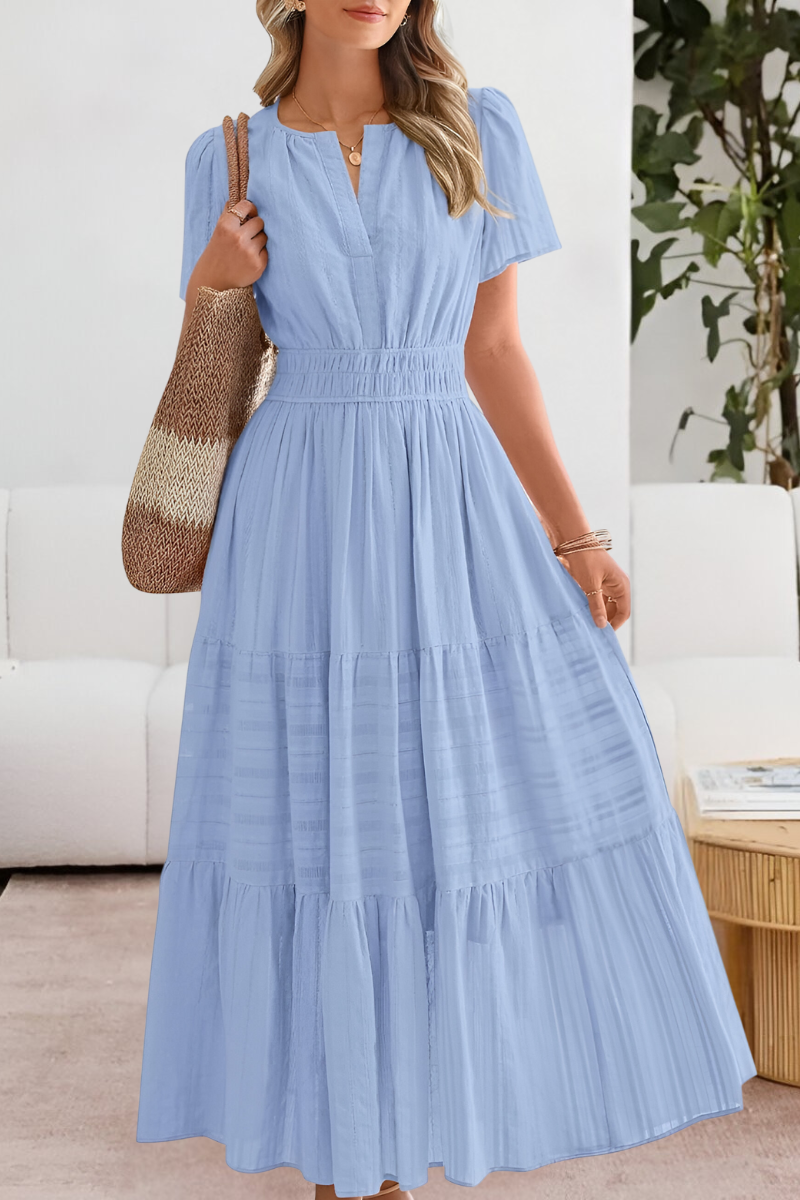 Dames Zomer Maxi Jurk Gelaagd