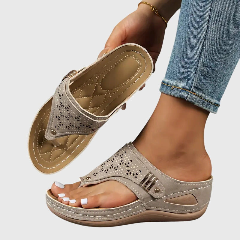 Dames Orthopedische Comfort Instap Sandalen
