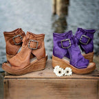 Dames Sleehak Sandalen met Gespband
