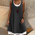 Dames Mouwloze Midi Jurk Zomer