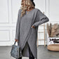Phemie Jurk | Knusse Asymmetrische Gebreide Trui Jurk