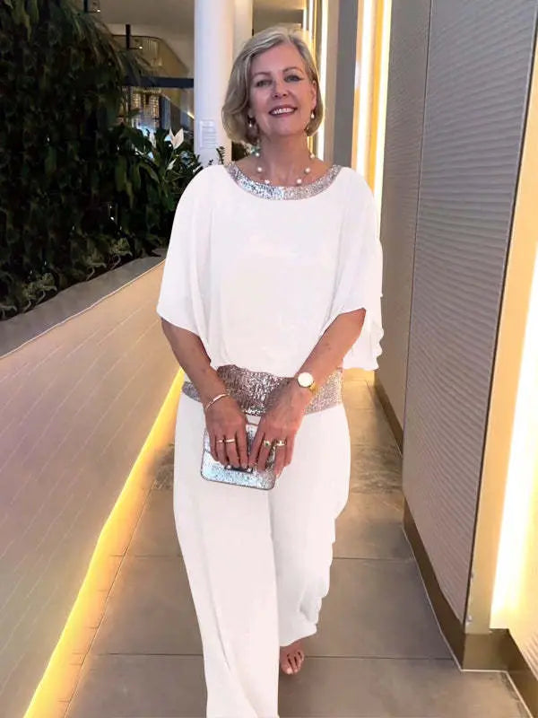 Dames Elegante Twee Delige Set Verfijnd