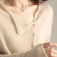 Willianne Vest | Losse Crewneck Knopen Vest