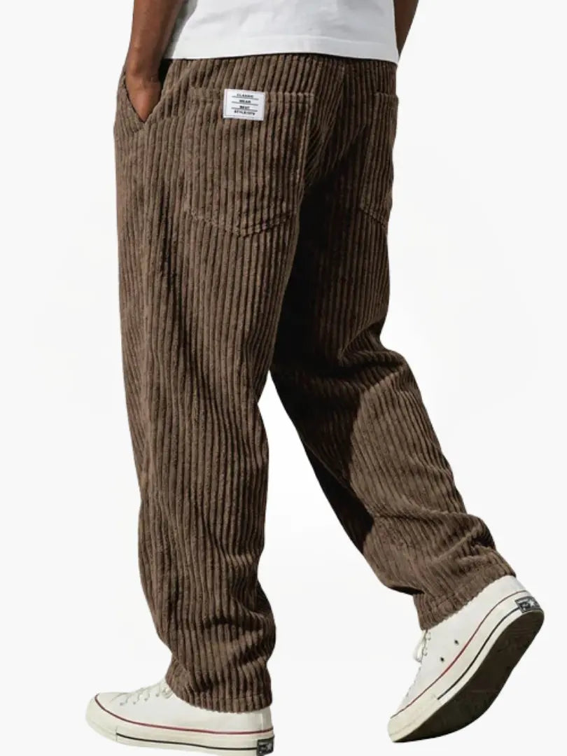 Heren Casual Corduroy Broek Montarello