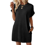 Dames Minimalistische Zomer Mini Jurk