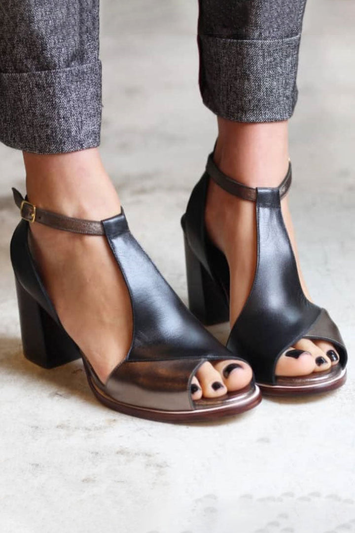 Dames Elegante Blokhak Sandalen