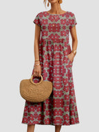 Dames Vintage Maxi Jurk