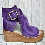 Dames Bohemian Sleehak Sandalen met Gesp