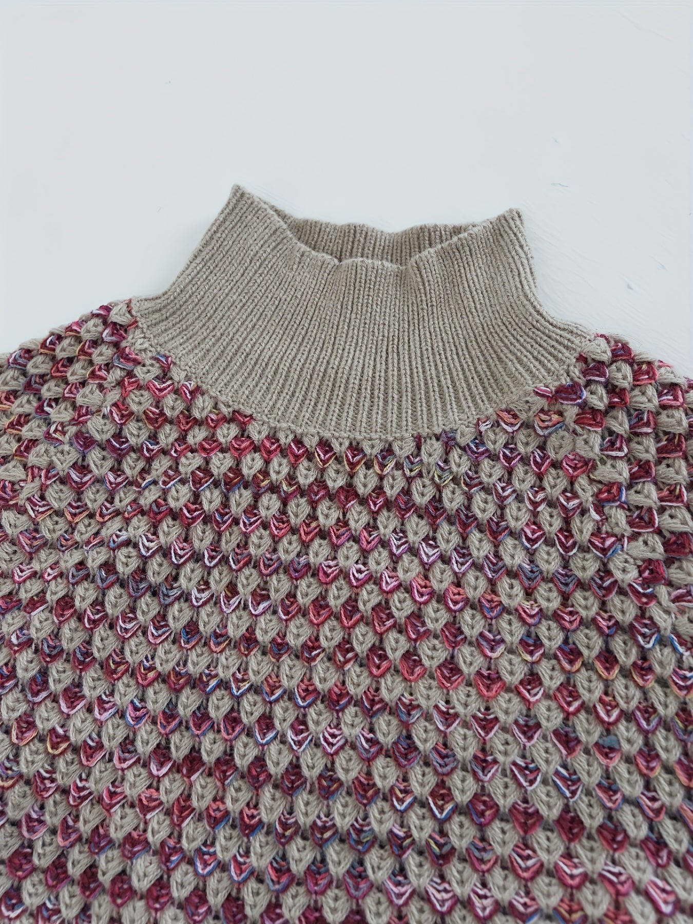 Carina Trui | Dames Herfst Gebreide Trui met Structuur