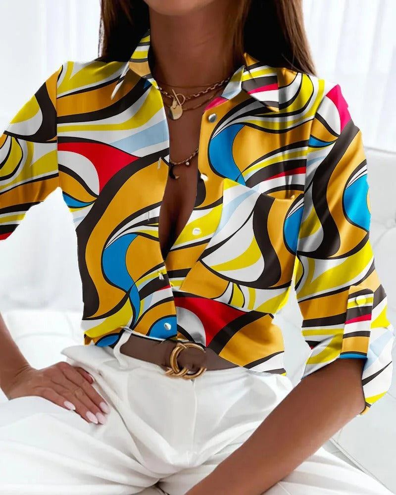 Sofie Blouse | Elegante Blouse met Print