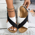 Dames Platform Sleehak Sandalen met Demping