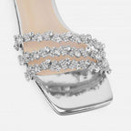 Dames Platte Sandalen met Strass Details