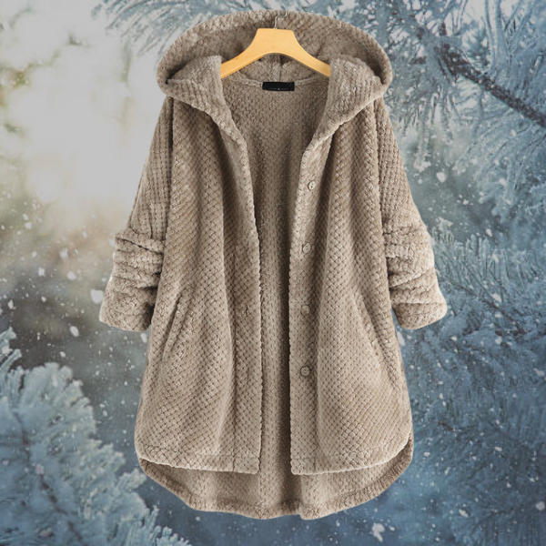 Aliana Jas | Dames Winter Jas met Capuchon van Zachte Fleece