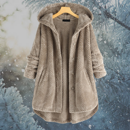 Aliana Jas | Dames Winter Jas met Capuchon van Zachte Fleece