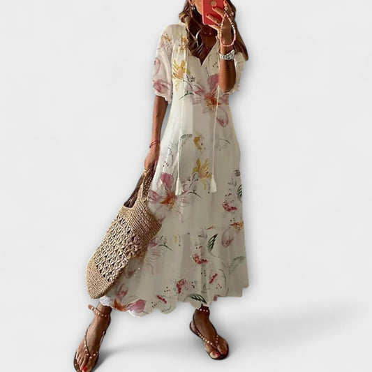 Dames Bohemian Zomerjurk met Vloeiende Pasvorm