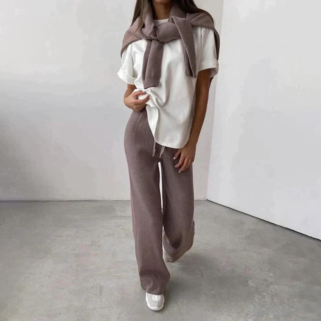 Dames Cashmere Lounge Set Comfortabel