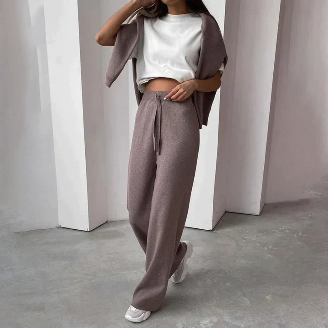 Dames Cashmere Lounge Set Comfortabel