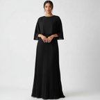 Dames Bruiloftsgast Maxi Jurk Geplooid